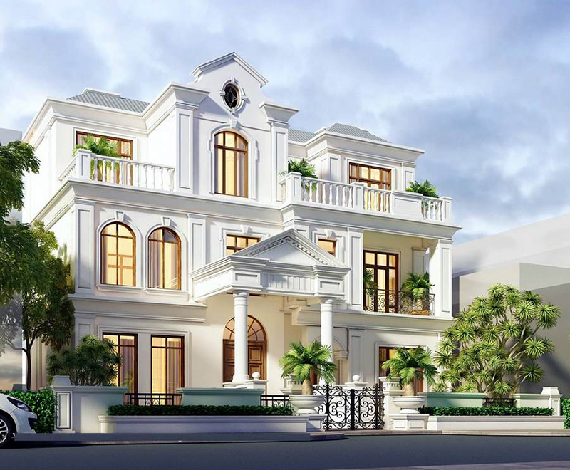 TÌM HIỂU VỀ BIỆT THỰ KIỂU PHÁP