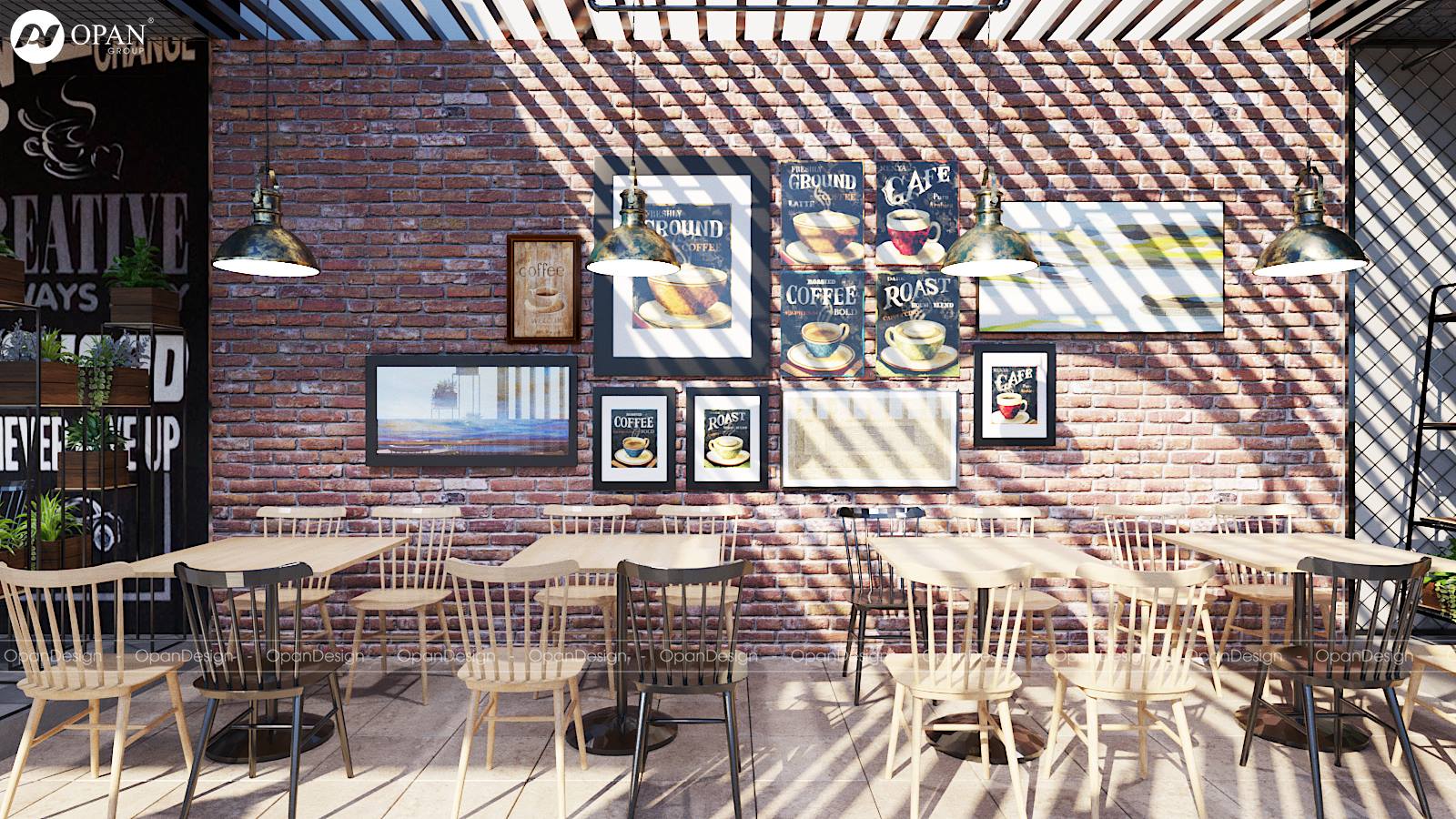 Thiết kế nội thất cafe
