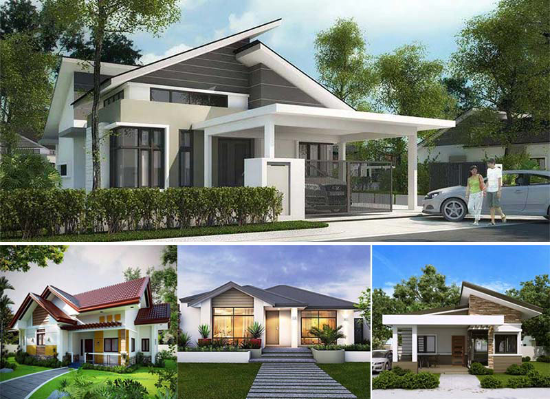 Nhà cấp 4 mái Thái 2 mặt tiền