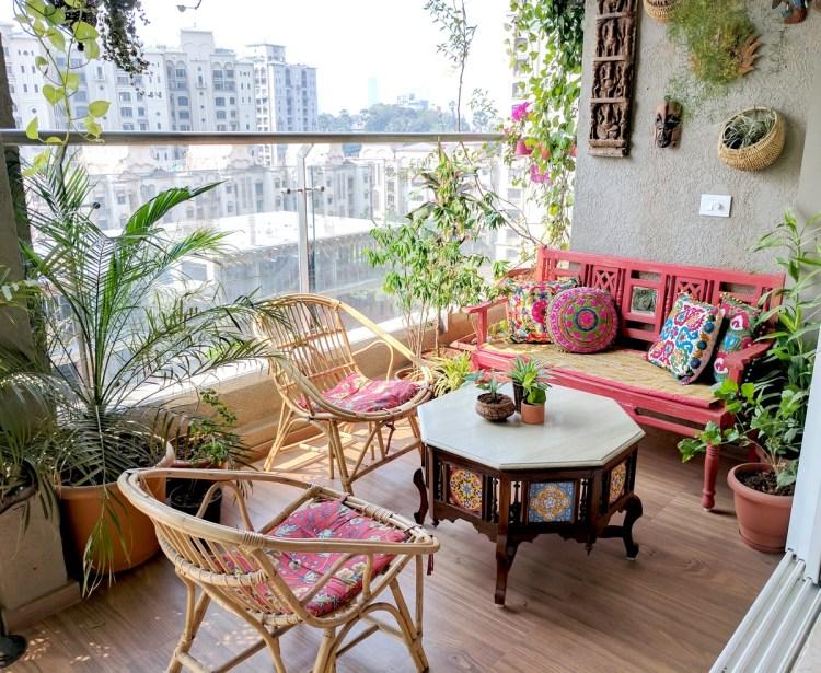 Mẫu trang trí ban công rộng đẹp