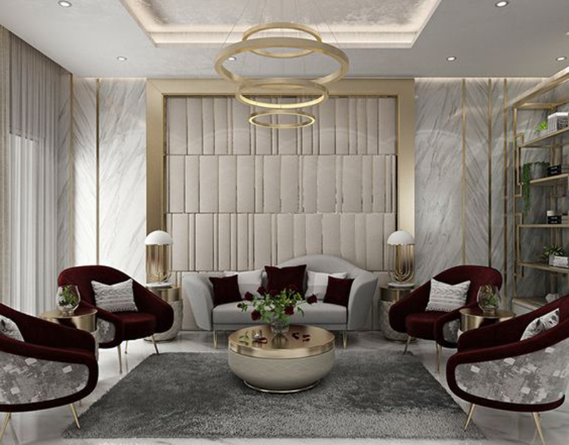 Bàn ghế phòng khách tân cổ điển