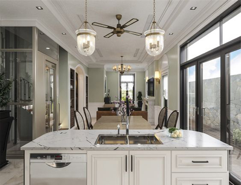 Tủ bếp phong cách hiện đại biệt thự