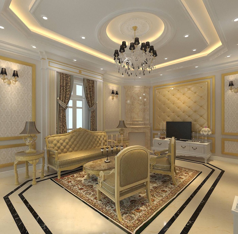 Chất liệu nội thất cao cấp tân cổ điển