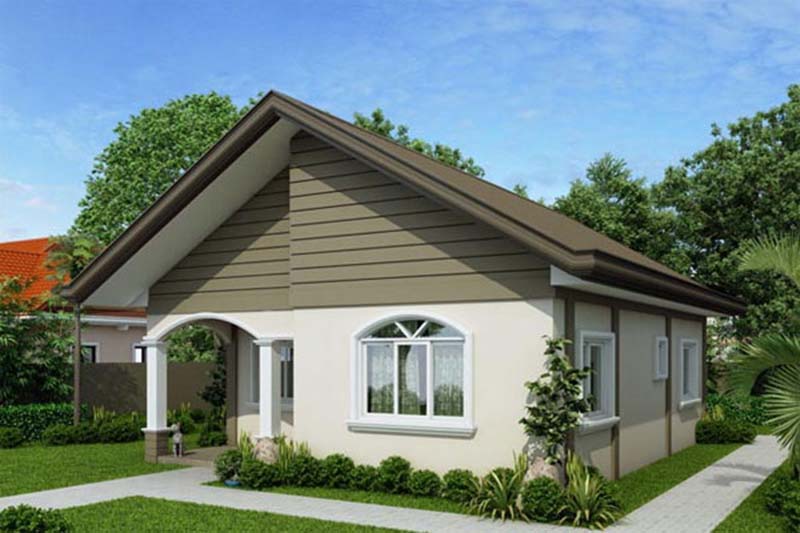Mẫu nhà cấp 4 có gác lửng 5×20 mái thái ở nông thôn