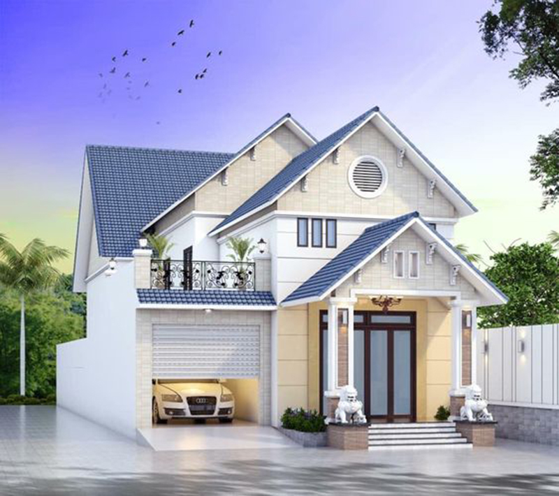 Gara biệt thự mái thái