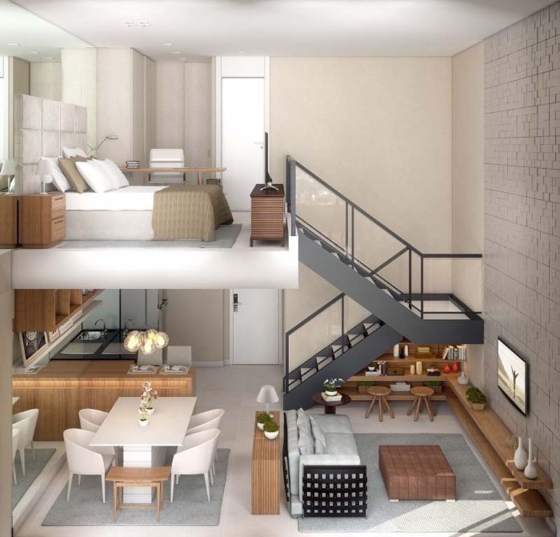 Nhà cấp 4 gác lửng hiện đại