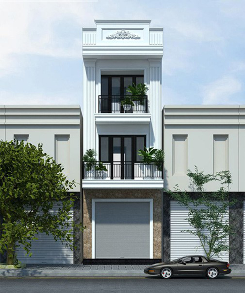 Nhà phố 5m kiến trúc pháp