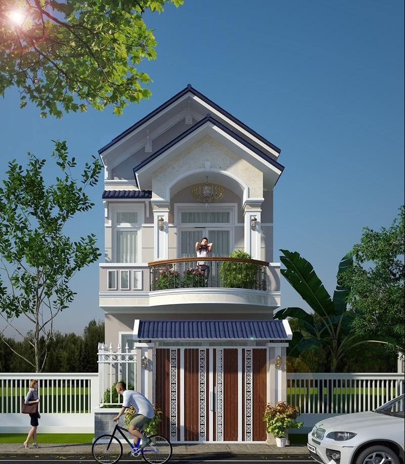 Nhà phố 5m mái thái