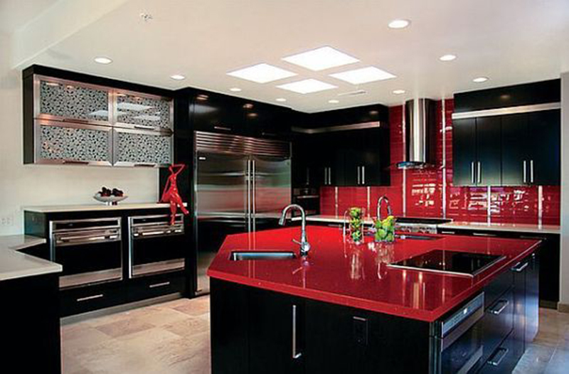 Đỏ rực với thiết kế nội thất căn hộ 65m2 2 phòng ngủ