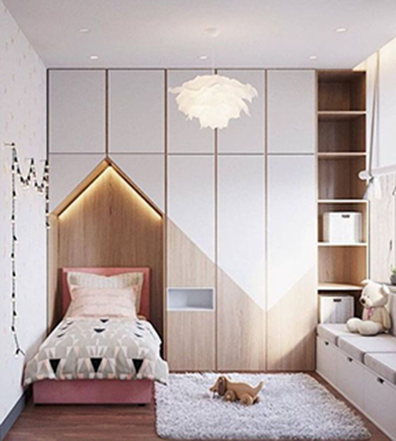 Màu sắc tươi sáng nên được lựa chọn khi thiết kế phòng ngủ cho bé
