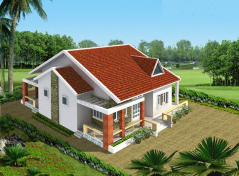 Mẫu nhà cấp 4 đẹp đơn giản 250 triệu đồng