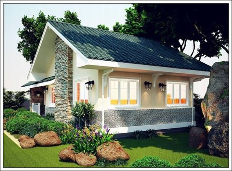 Mẫu thiết kế nhà cấp 4 truyền thống mái thái