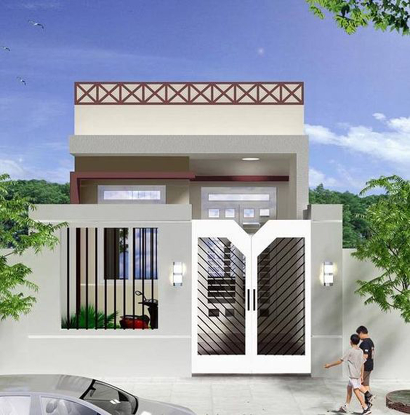 Mẫu nhà ống cấp 4 với thiết kế 3 phòng ngủ