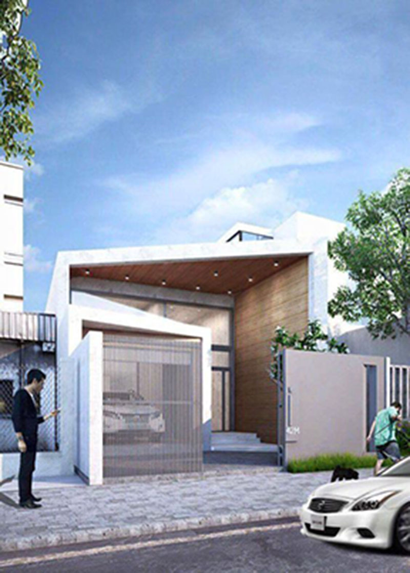 Mẫu nhà phố 1 tầng