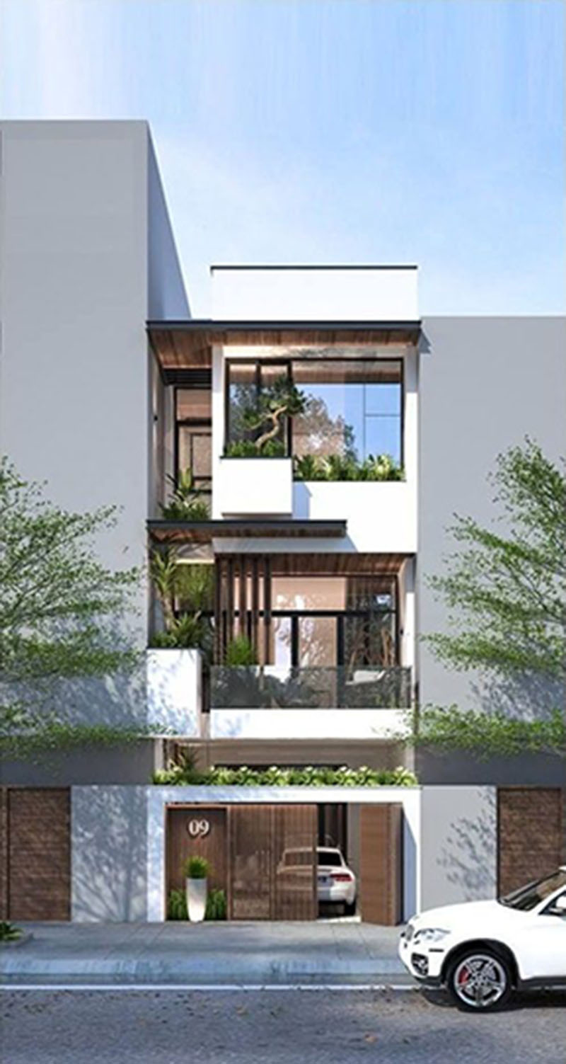 Mẫu nhà phố 3 tầng