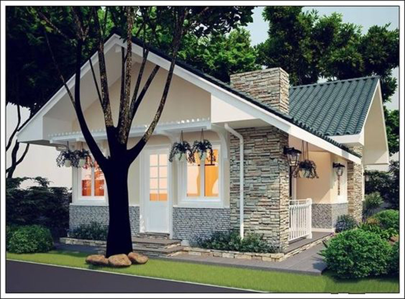 Đặc điểm chung của nhà vườn 1 tầng đẹp
