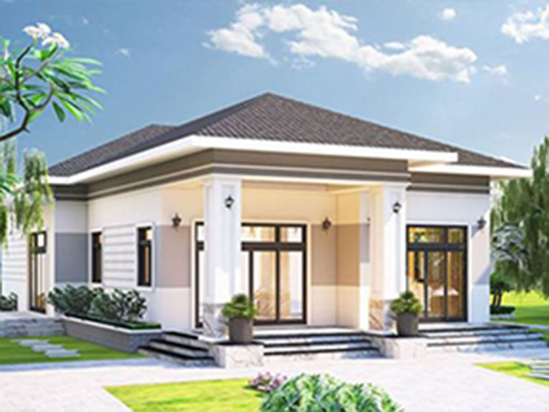 Nhẹ nhàng với kiểu nhà cấp 4 ở nông thôn