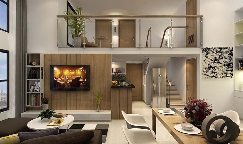 Thiết kế nhà cấp 4 có gác lửng kiểu Pháp