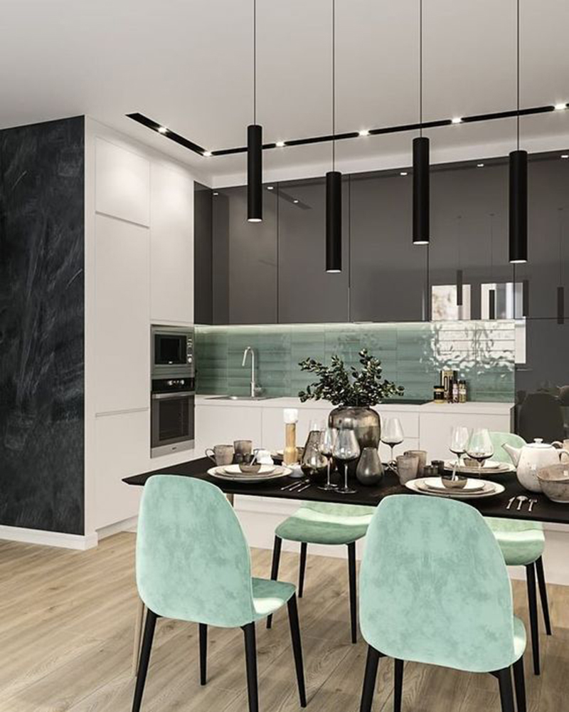 Phong cách châu Âu trong thiết kế nội thất căn hộ 65m2 2 phòng ngủ