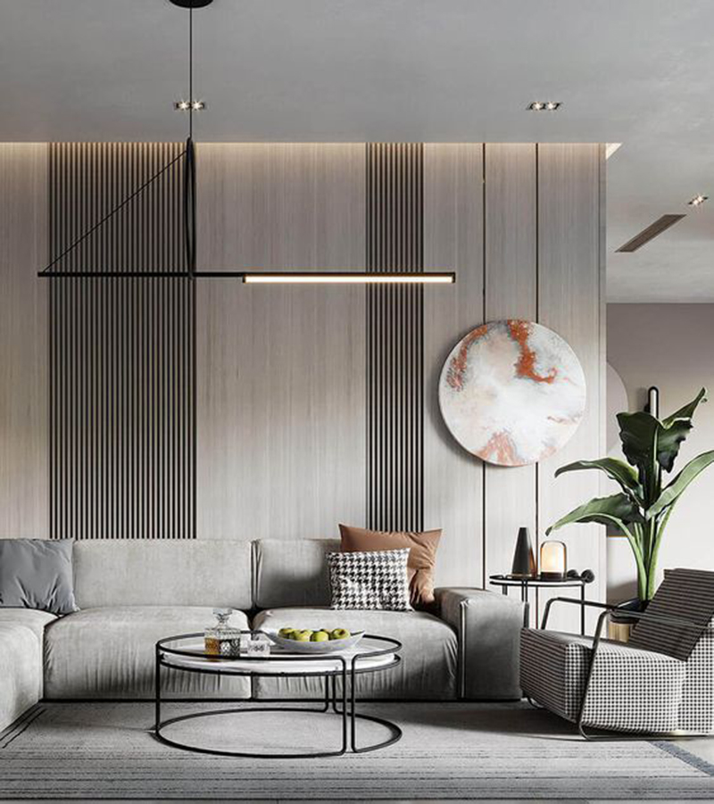 Thiết kế phòng khách chung cư 70m2