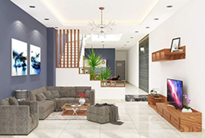 Kiểu trang trí phòng khách nhà ống