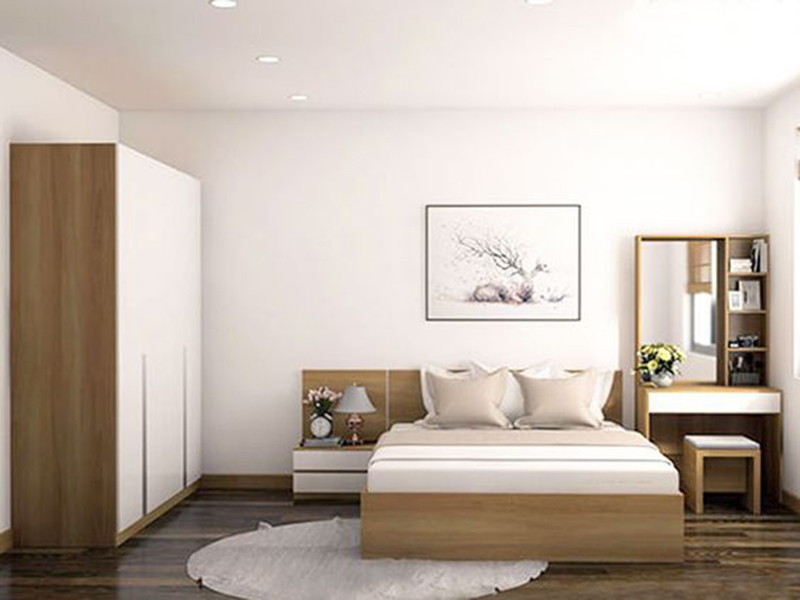 Thiết kế nội thất phòng ngủ nhà ống 4m ấm cúng