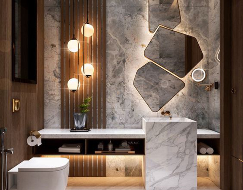 Thiết kế phòng tắm chung cư 70m2