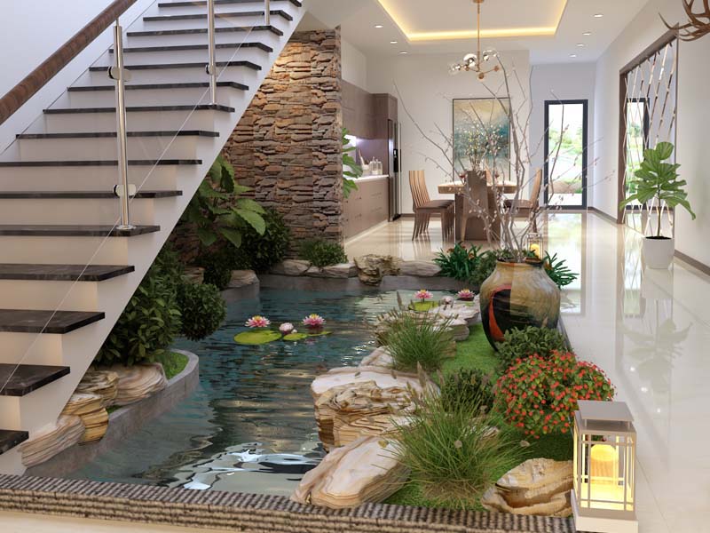 YẾU TỐ PHONG THỦY TRONG VIỆC THIẾT KẾ, LÀM MỚI, CẢI TẠO CẦU THANG NHÀ ỐNG CẦN LƯU Ý