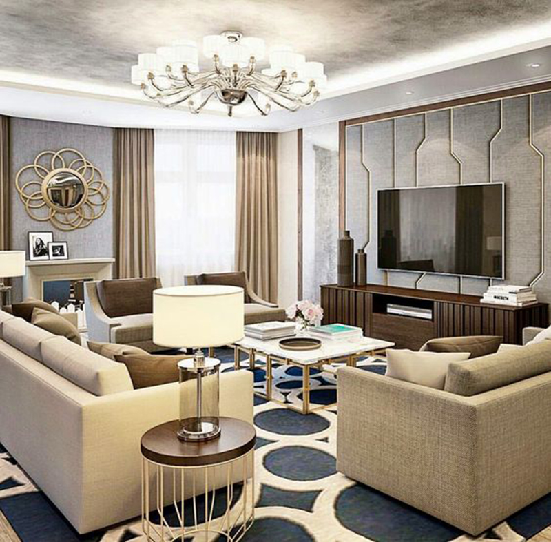 Thiết kế nội thất chung cư phong cách Châu Âu sang trọng