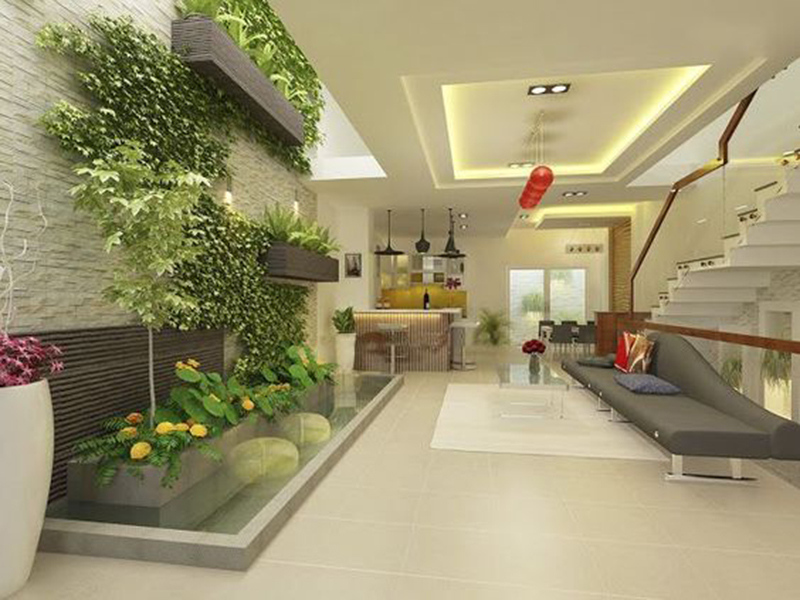 Tạo điểm nhấn cho nhà ống