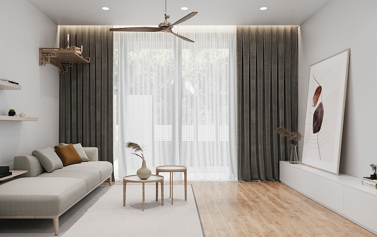 Thiết kế nội thất phòng khách chung cư đẹp
