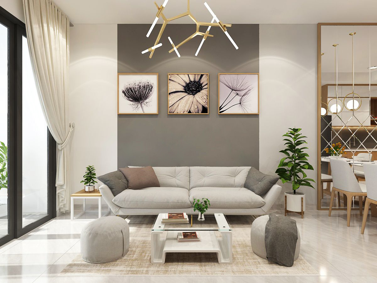 Thiết kế nội thất phòng khách chung cư đẹp