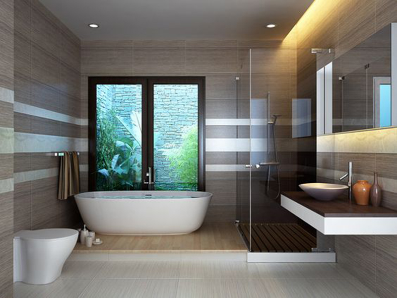 Kinh nghiệm bố trí nội thất phòng tắm và nhà vệ sinh
