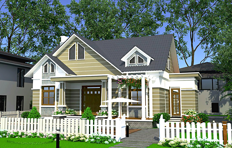 ƯU ĐIỂM ĐẾN TỪ THIẾT KẾ NHÀ CẤP 4 MÁI THÁI