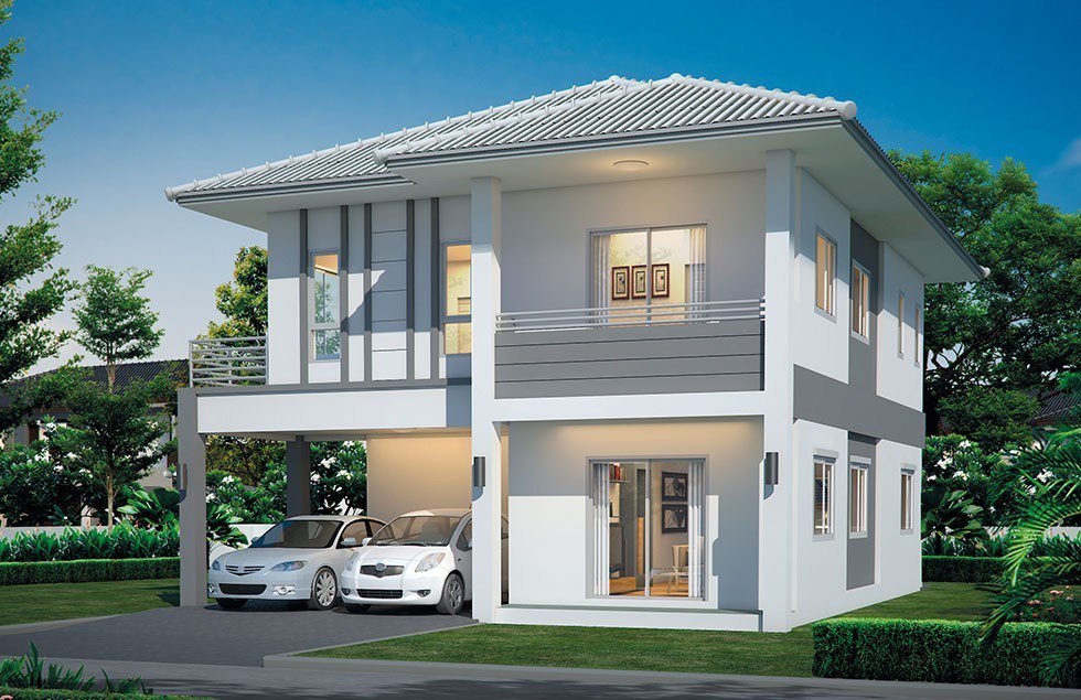 xây nhà 2 tầng 300 triệu ở nông thôn