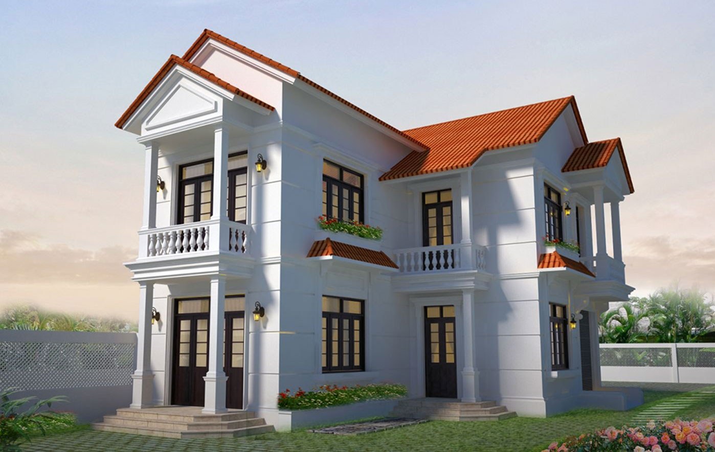 xây nhà 2 tầng 300 triệu ở nông thôn
