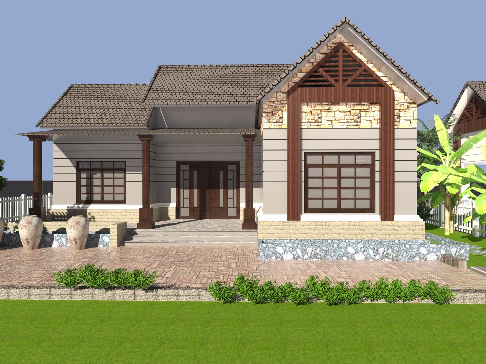 Nhà cấp 4 3 phòng ngủ 5×20 1 tầng