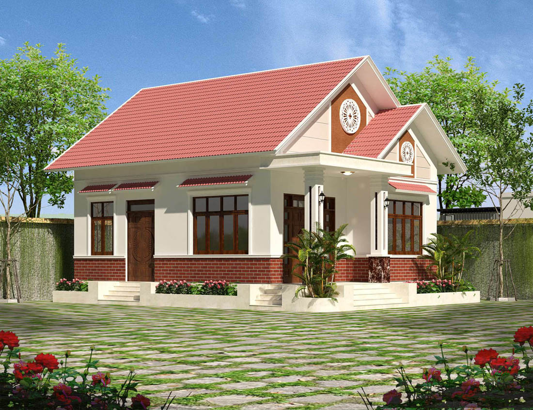 Mẫu nhà cấp 4 3 phòng ngủ 300 triệu mái thái