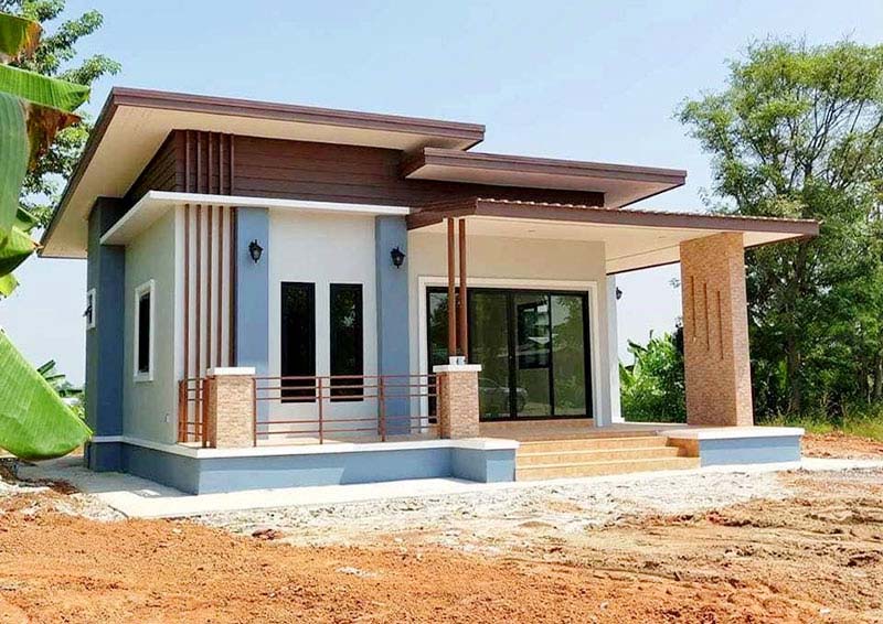 Mẫu nhà cấp 4, 300 triệu mái bằng