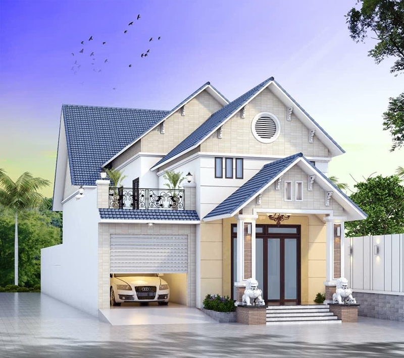 Nhà cấp 4 có gác lửng 3 phòng ngủ mang đến không gian ở rộng thoáng