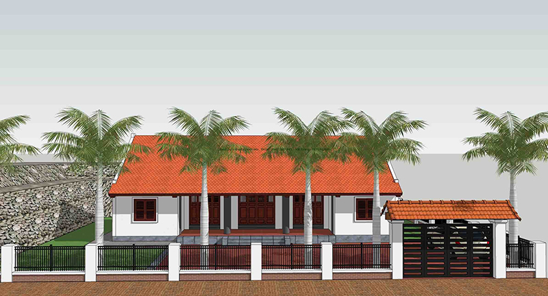 Mẫu nhà cấp 4 đẹp ở nông thôn