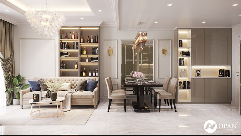 Thiết kế nội thất căn hộ anh Hùng