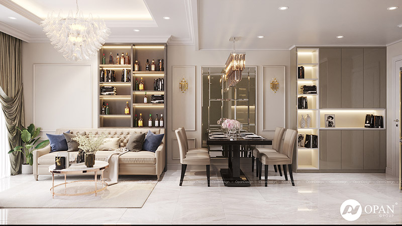 Thiết kế nội thất căn hộ anh Hùng