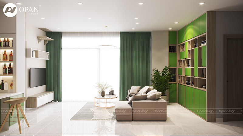 Thiết kế nội thất căn hộ anh Phương