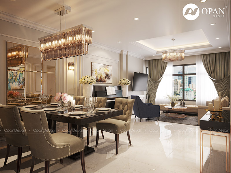 Thiết kế nội thất căn hộ chị Hằng