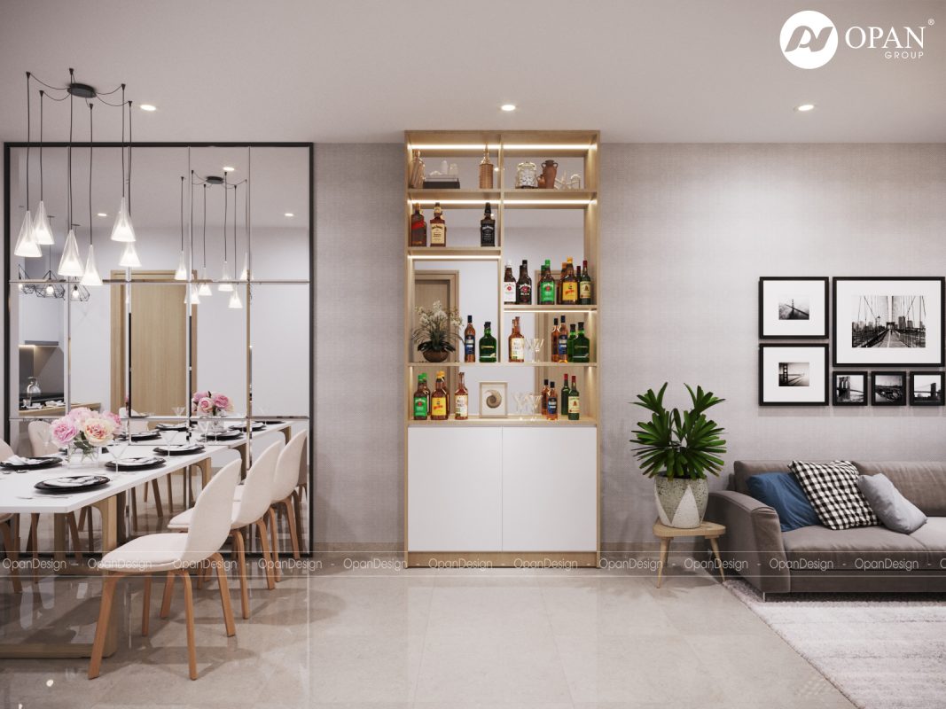 Thiết kế giá treo đồ cho nội thất nhà bếp trong căn hộ