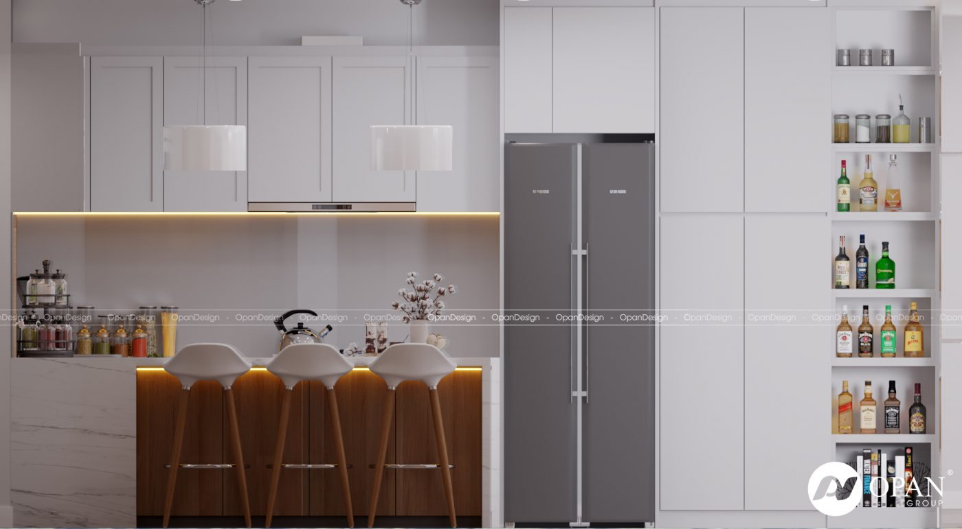 Mẫu phòng bếp đơn giản cho thiết kế nội thất chung cưMẫu phòng bếp đơn giản cho thiết kế nội thất chung cư