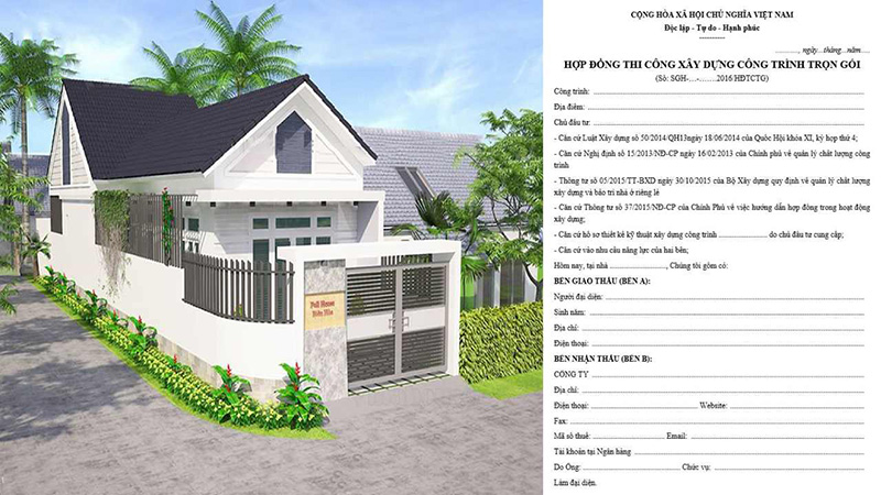hợp đồng xây dựng nhà ở