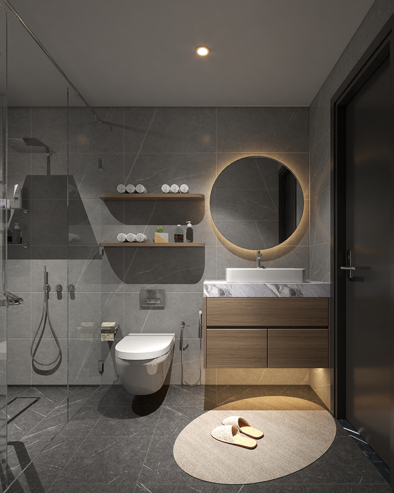 Thiết kế phòng tắm 4m2