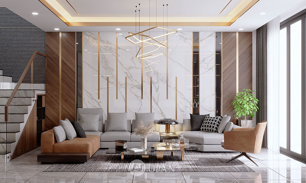 Nội thất phòng khách hiện đại